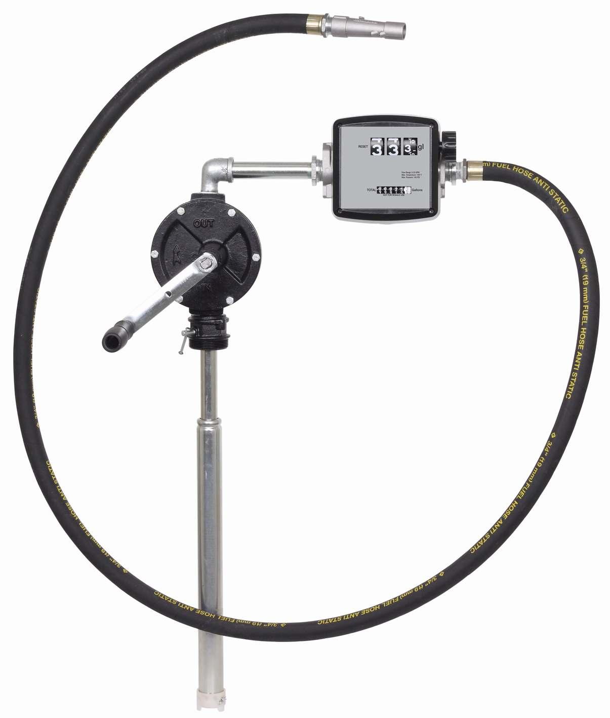 Lumax LX-1318 Gray Rotary Barrel Pump